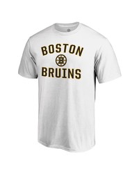 FANATICS Branded White Boston Bruins Team Victory Arch T Shirt