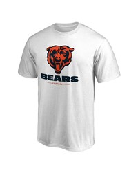 FANATICS Branded White Chicago Bears Team Lockup T Shirt