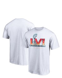 FANATICS Branded White Super Bowl Lvi High Logo T Shirt