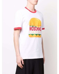 Moschino Burger Graphic Crewneck T Shirt