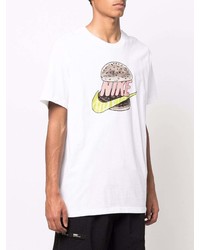 Nike Burger Logo Print T Shirt