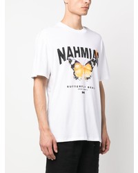 Nahmias Butterfly Beach Print Cotton T Shirt