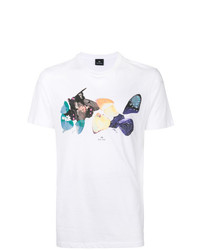 Ps By Paul Smith Butterfly Wing Print T Shirt