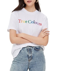 Topshop By And Finally True Colours Boyfriend Tee