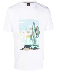 BOSS Cactus Graphic Print T Shirt