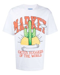 MARKET Cactus Print Cotton T Shirt