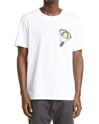 Canali Cafra Cat Parachute Cotton Graphic Tee