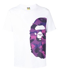 A Bathing Ape Camo Ape Print Short Sleeve T Shirt