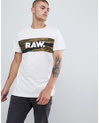 G Star Camo Tairi Raw Logo T Shirt