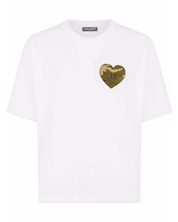 Dolce & Gabbana Camouflage Heart T Shirt