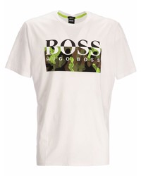 BOSS Camouflage Logo Print T Shirt