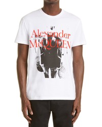 Alexander McQueen Campaign Print Graphic Tee In Whitemix At Nordstrom