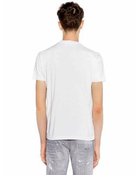 DSQUARED2 Campfire Printed Cotton Jersey T Shirt