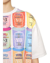 Y-3 Can Printed Cotton Jersey T Shirt