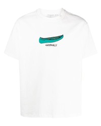 Gramicci Canoe Print Cotton T Shirt