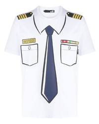 Love Moschino Captain Print T Shirt
