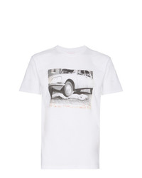Languages Car Print Short Sleeve Cotton T Shirt
