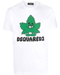 DSQUARED2 Cartoon And Logo Print T Shirt
