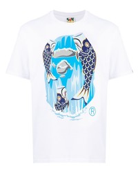 A Bathing Ape Cartoon Print Cotton T Shirt