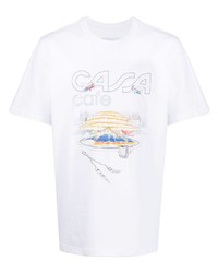 Casablanca Casa Cafe Graphic Print T Shirt