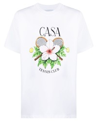 Casablanca Casa Tennis Club Organic Cotton T Shirt