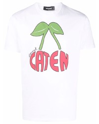DSQUARED2 Caten Cherry Print T Shirt