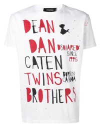 DSQUARED2 Caten Twins Print T Shirt