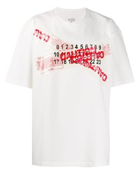 Maison Margiela Caution Tape Print T Shirt