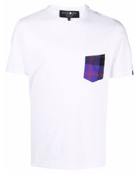 Hydrogen Checked Pocket Short Sleeve T Shirt