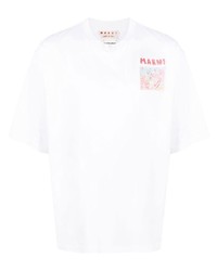 Marni Chest Logo Print Detail T Shirt