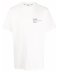 Sunnei Chest Logo Print T Shirt