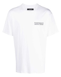 Nahmias Chest Logo Print T Shirt