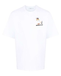 MAISON KITSUNÉ Chillax Fox Print Cotton T Shirt