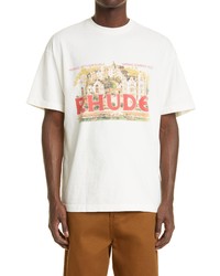 Rhude City Graphic Tee In White At Nordstrom