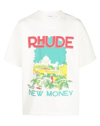 Rhude City Print Cotton T Shirt