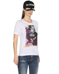 Dsquared2 Collage Printed Cotton Jersey T Shirt
