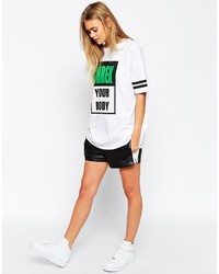 Asos Collection Tunic T Shirt With Shrek Your Body Print