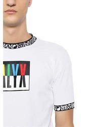 Color Block Logo Print Jersey T Shirt