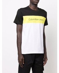 Calvin Klein Jeans Colour Block Logo Print T Shirt
