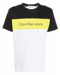 Calvin Klein Jeans Colour Block Logo Print T Shirt