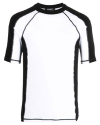 Balmain Colour Block Logo Print T Shirt