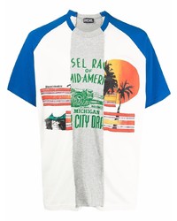 Diesel Colour Block Reconstructed Style T Shirt