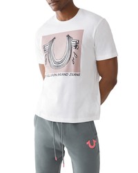 True Religion Brand Jeans Comic Horseshoe Cotton Graphic Tee In Optic White At Nordstrom