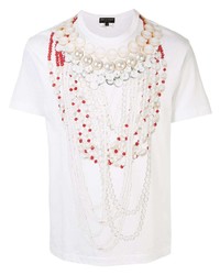 Comme Des Garcons Homme Plus Comme Des Garons Homme Plus Pearls Print T Shirt