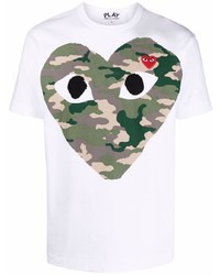 Comme Des Garcons Play Comme Des Garons Play Almond Eyed Heart T Shirt