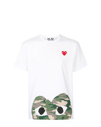 Comme Des Garcons Play Comme Des Garons Play Camouflage Heart T Shirt