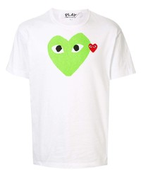 Comme Des Garcons Play Comme Des Garons Play Logo Print T Shirt