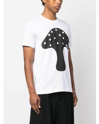 Comme Des Garcons SHIRT Comme Des Garons Shirt Mushroom Print Cotton T Shirt
