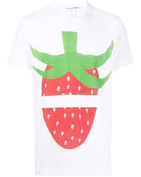 Comme Des Garcons SHIRT Comme Des Garons Shirt Strawberry Print Cotton T Shirt
