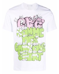 Comme Des Garcons SHIRT Comme Des Garons Shirt X Kaws Graphic Print T Shirt